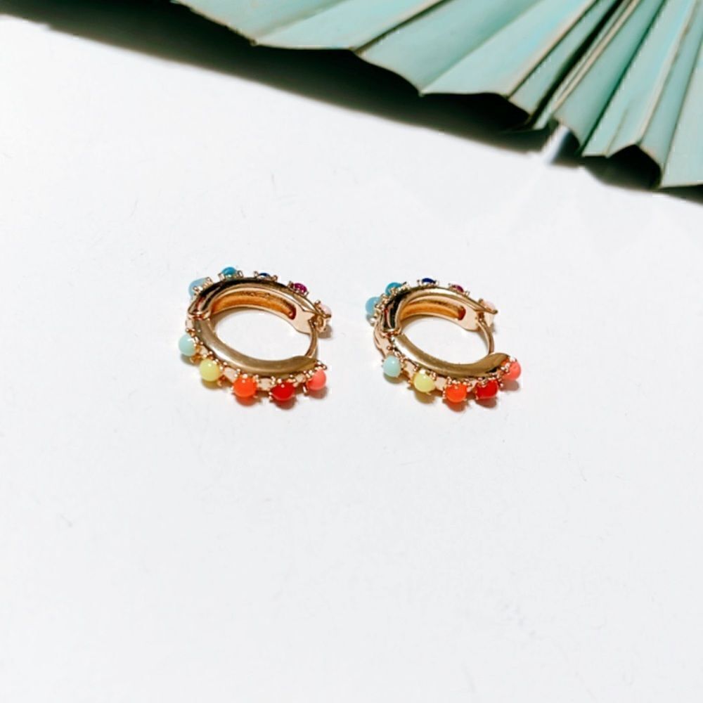 Multicolor hoop earrings S17